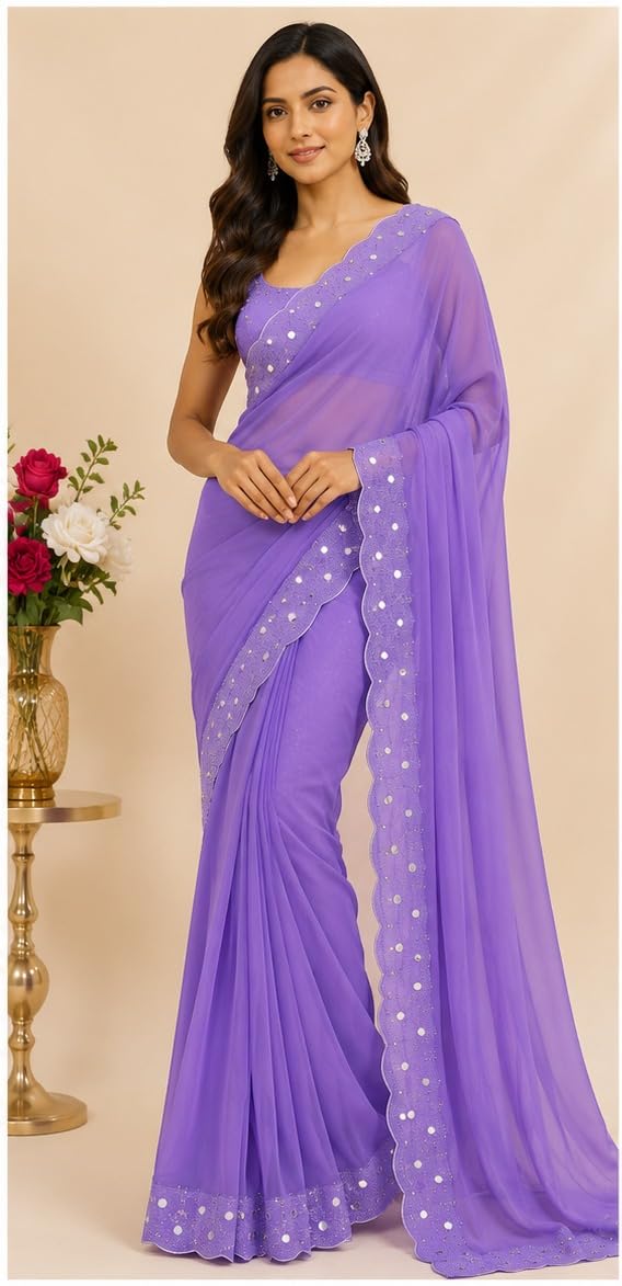 Women Art Silk Saree with Printed Border and Blouse Piece*b_Saree-P3-picture-27