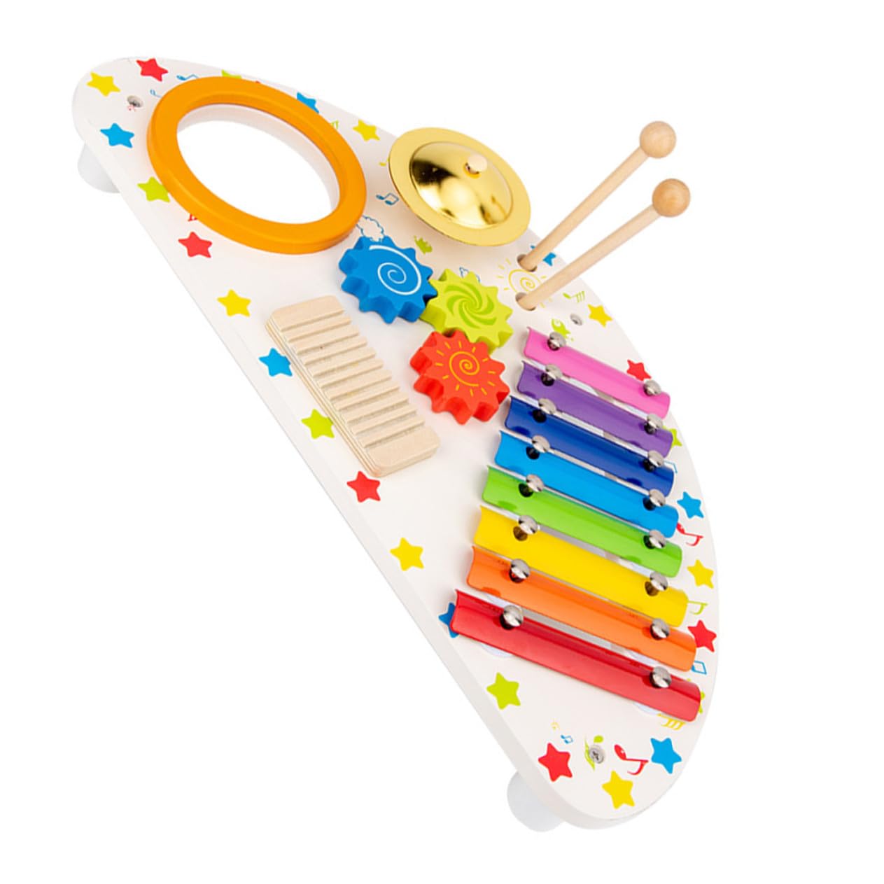 Instrumento Musical de Madera para Xilófono Montessori Juguete Educativo de Percusión para Bebés Desarrollo de Ritmo y Coordinación para Año Regalo para Cumpleaños y Fiestas