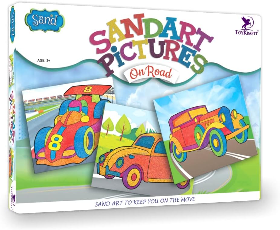 Buy TOYKRAFTT Sand Art and Craft Kit Activity Games for Age of 3 to 5