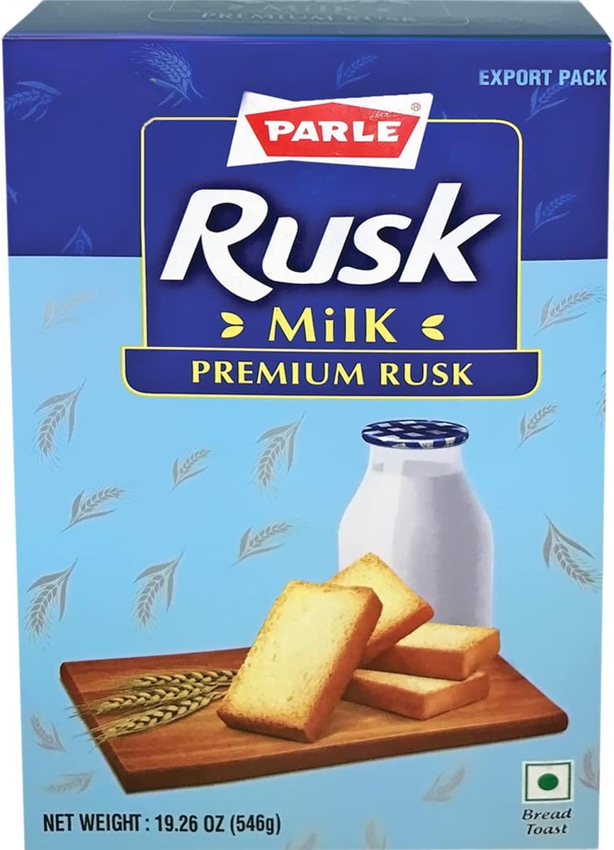 Parle Premium Milk Rusk Crispy Tea Time Snack (546 grams / 19.3 oz)