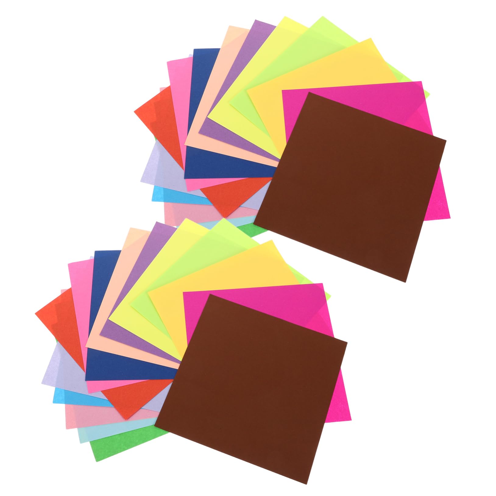 Tofficu 600 Blätter Farbiges Origamipapier Quadratisch Doppelseitig für Bastelarbeiten Schulprojekte und Diy-aktivitäten Origamipapier in Großen Mengen für Junge Mädchen
