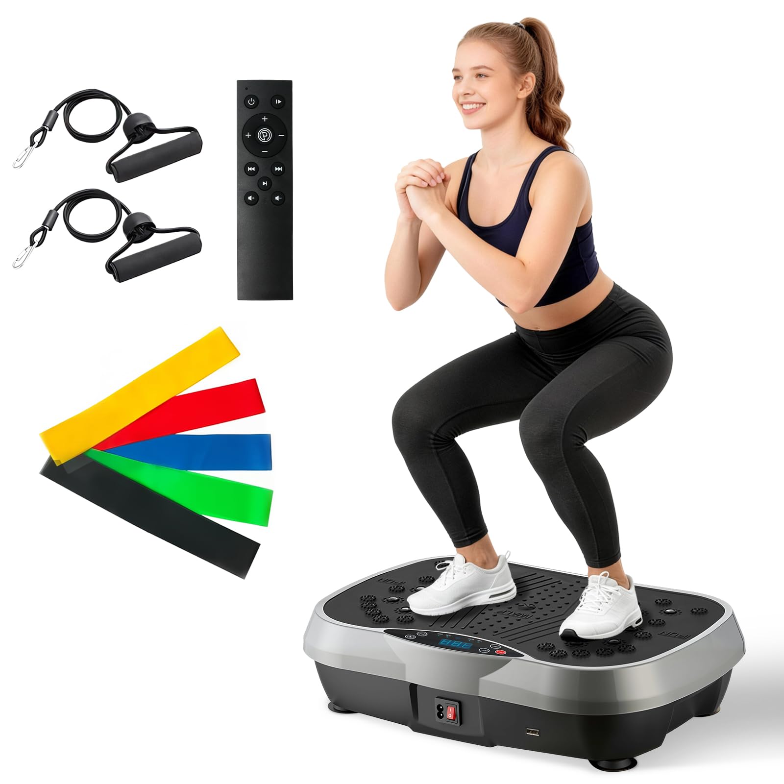 Vibrationsplatte Mit Lymphdrainage, Leiser Motor, Bis 220kg