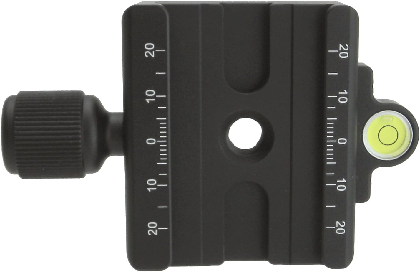 Desmond Photographic DAC-60 60mm QR Clamp 3/8" w 1/4" Adapter & Level Arca-Swiss Compatible for Tripod Head Quick Release