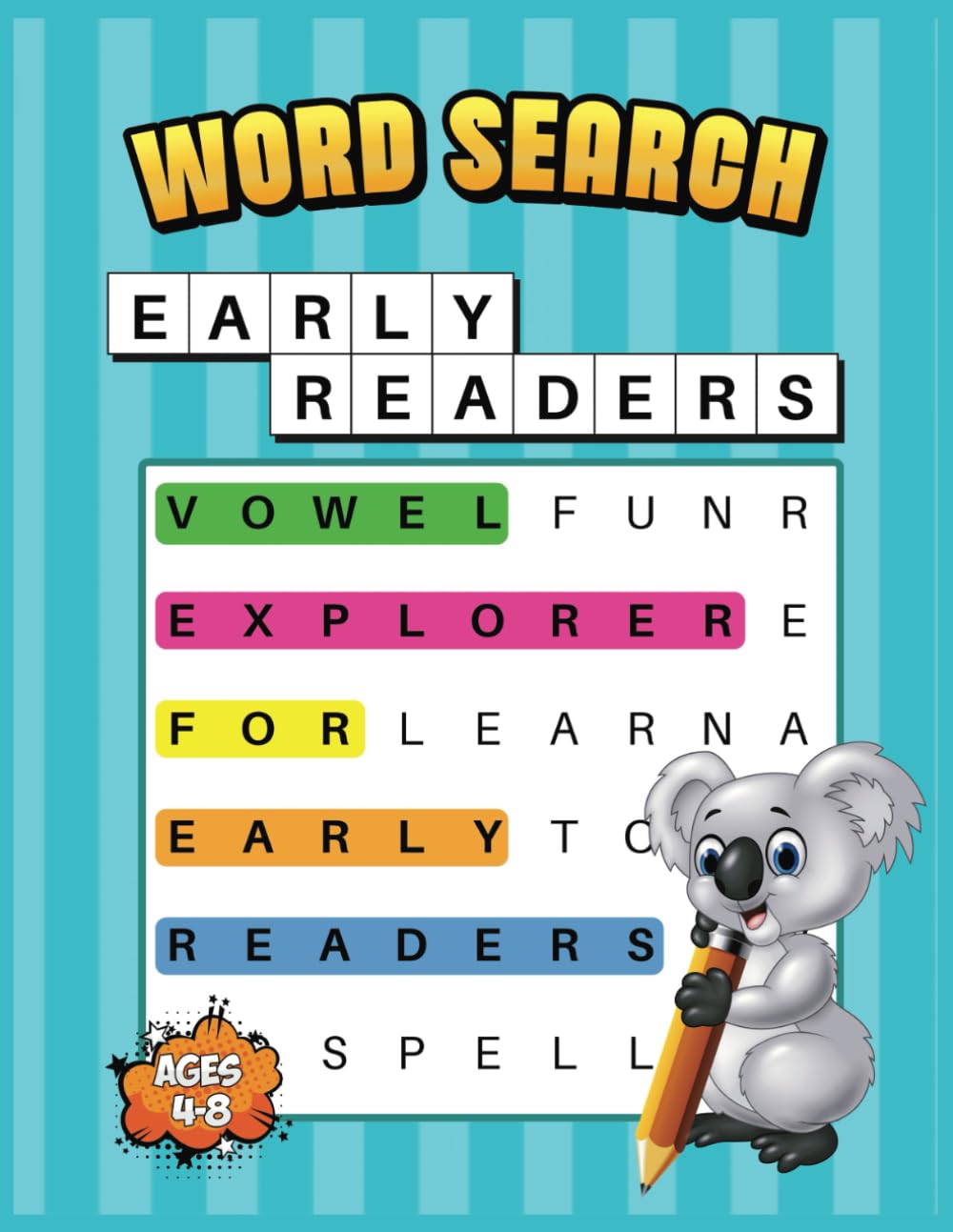 WORD SEARCH PUZZLES FOR KIDS: Vowel Explorer for Early Readers: Boost Reading and Spelling with Every Puzzle!