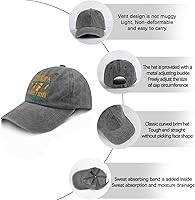 Vista 6 de Dad Hats GGRANDPA The MRN The Myth The Hunting Legend Gorra de béisbol, divertida gorra para hombre