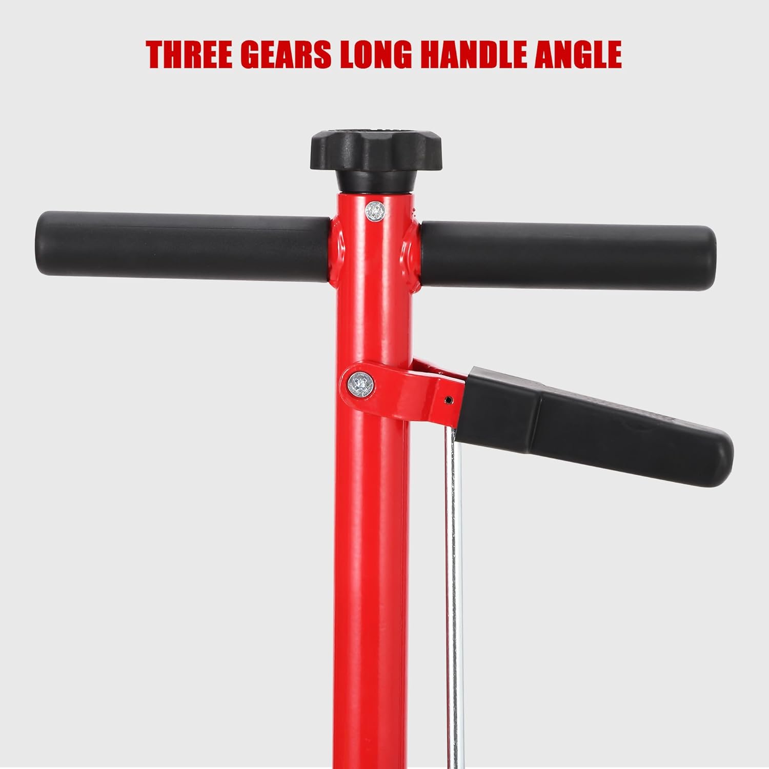 22 Ton Air Hydraulic Floor Jack, 44,000 LBS Capacity for Heavy Duty Trucks & Tractors, Low Profile 9 inch, with 4 Adapters, Dual Power (Air/Manual Hydraulic), 46" Adjustable Handle