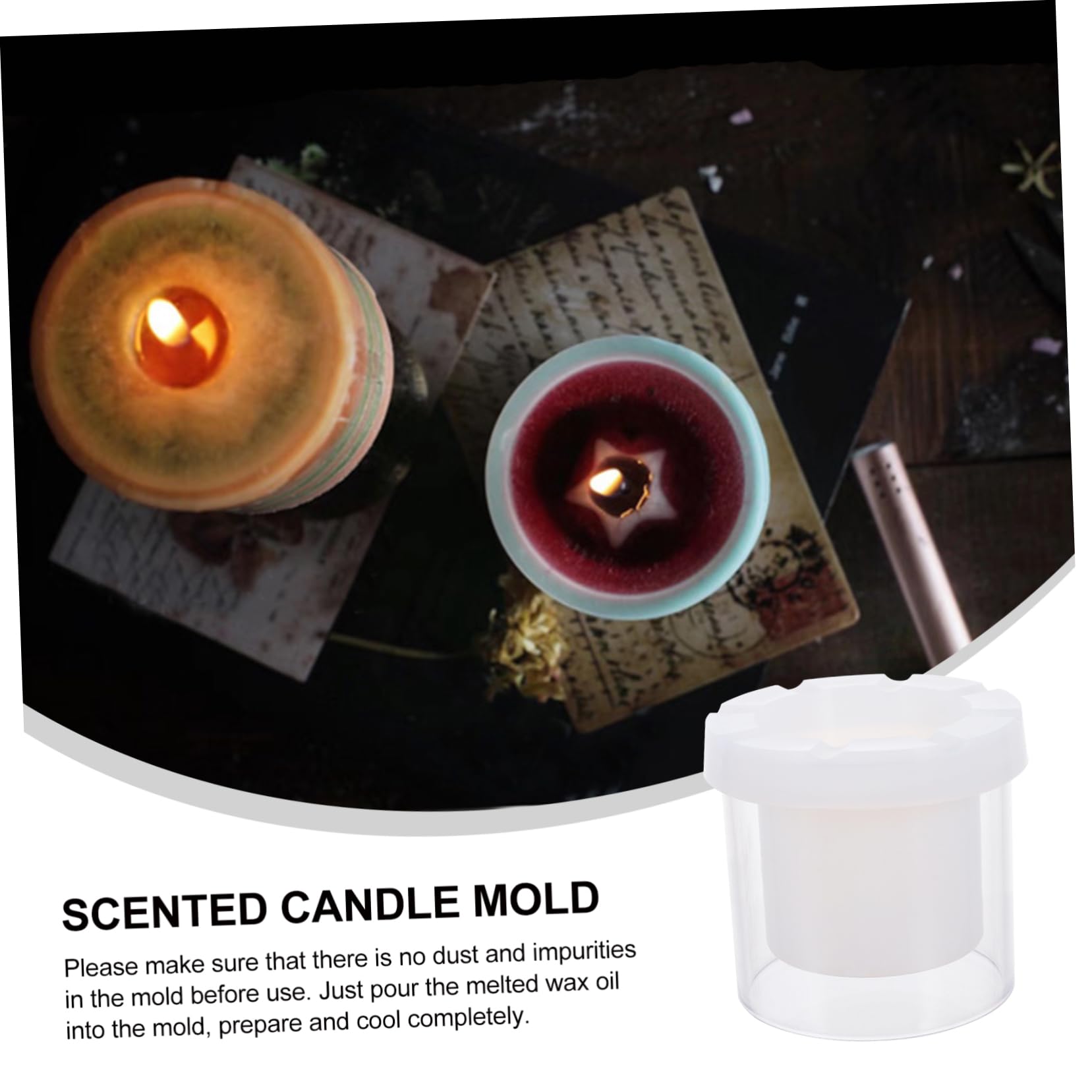 Candle Mold für Anfänger, Hohl Zylinder mit Kerzenformen Weihnachten Feier