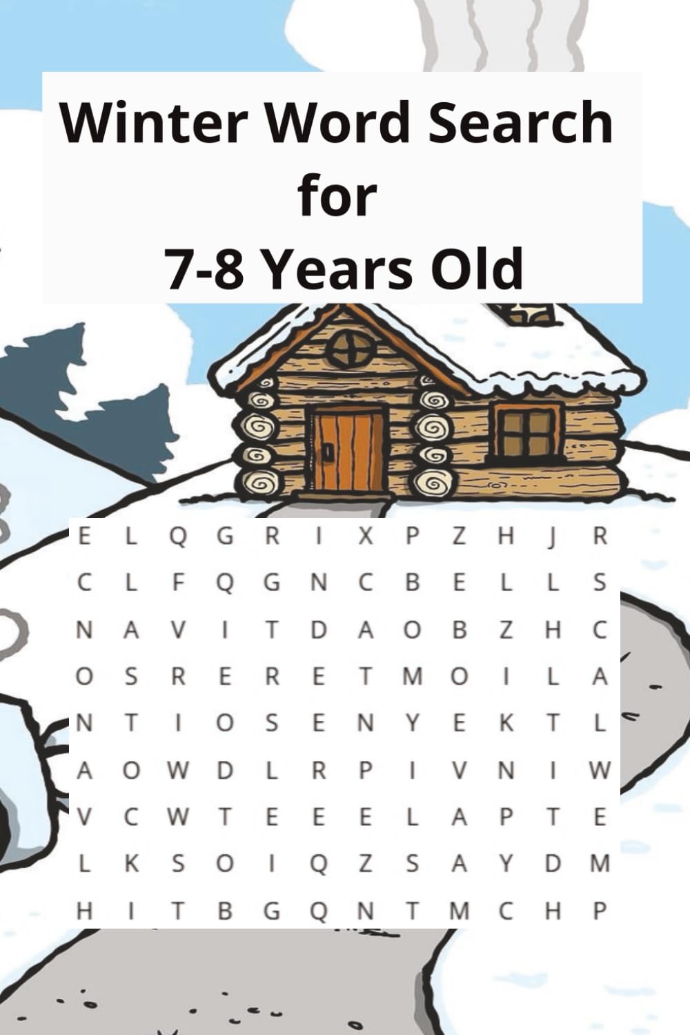 Winter Word Search for 7-8 Years Old: Puzzle Book for Reading Practice, Focus, and Calm Winter Learning at Home for Children
