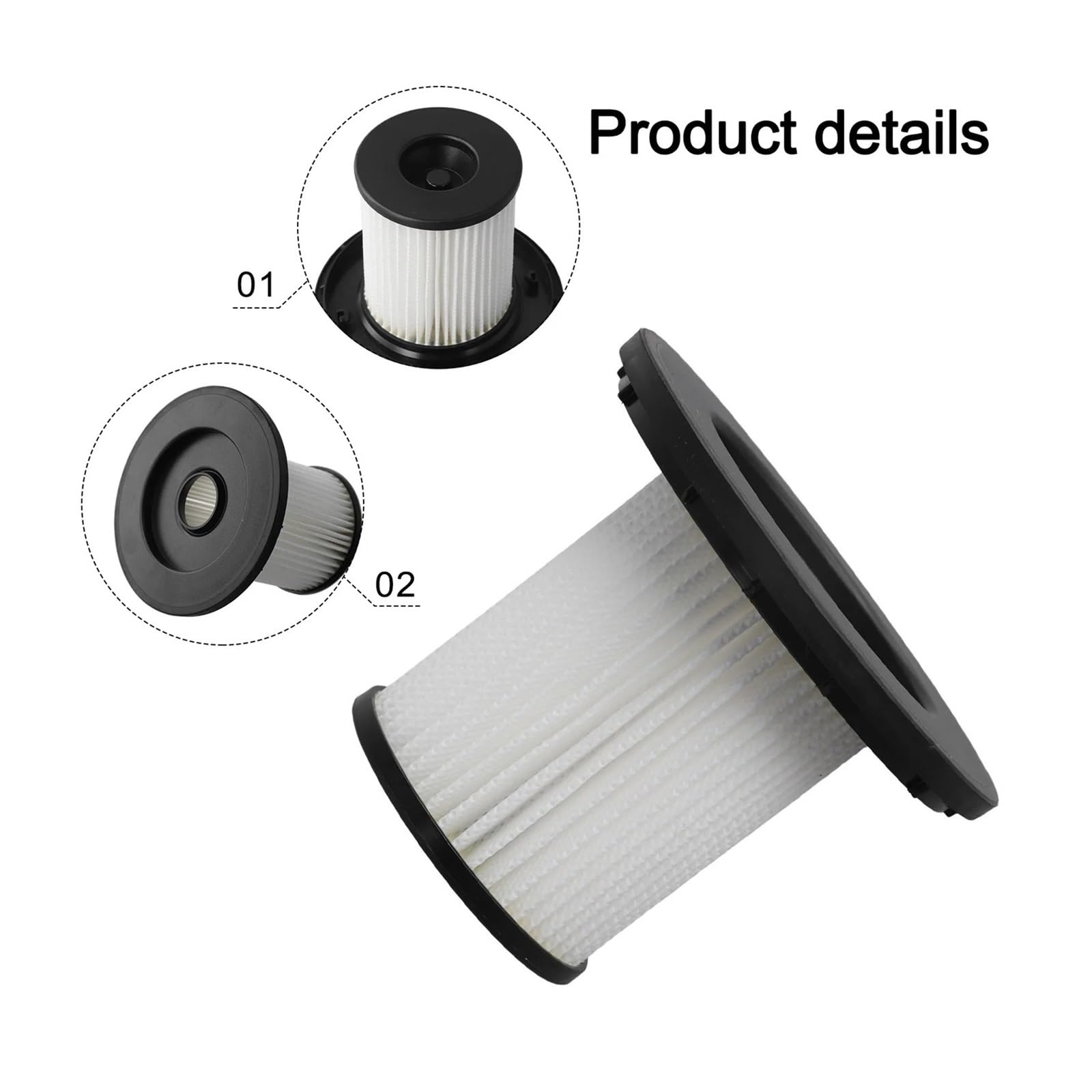 Compatible Con UNLIMITED,6, 12033215 12030438 Filtro De Repuesto, Accesorio De Aspiradora Lavable