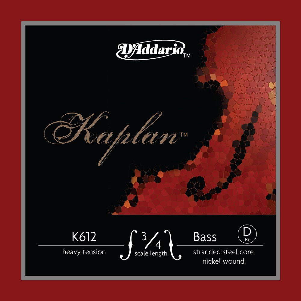 D'Addario Kaplan Bass 10Blk D 3/4 Hvy (K6123/4H-B10)