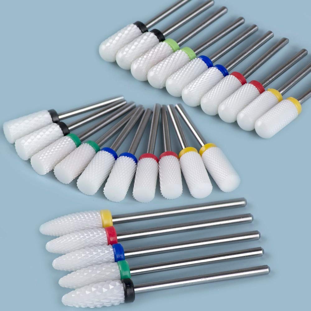 Milling Cutter for Manicure Ceramic Mill Manicure Machine Set Cutter for Pedicure Electric Nail Files Nail Drill Bit 4