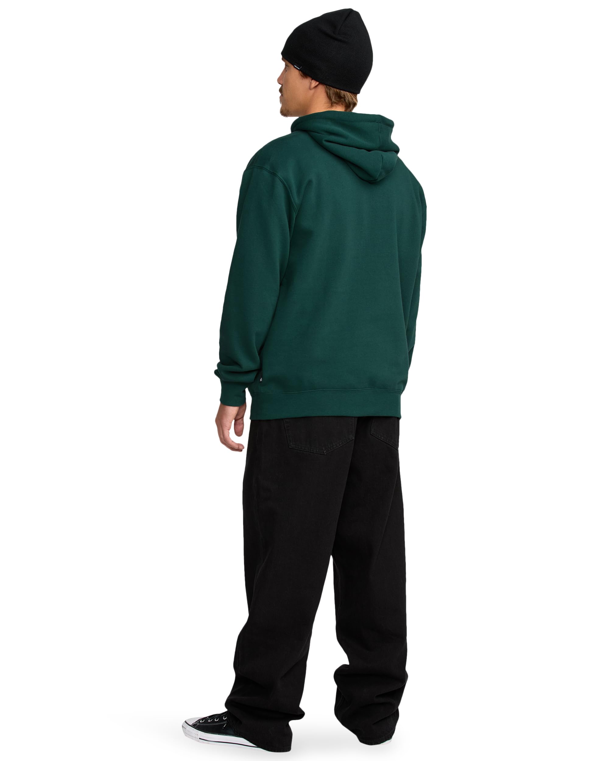 Volcom Męska bluza z kapturem Essential Riding - miękka polarowa bluza snowboardowa sweter, czarno-zielony, M