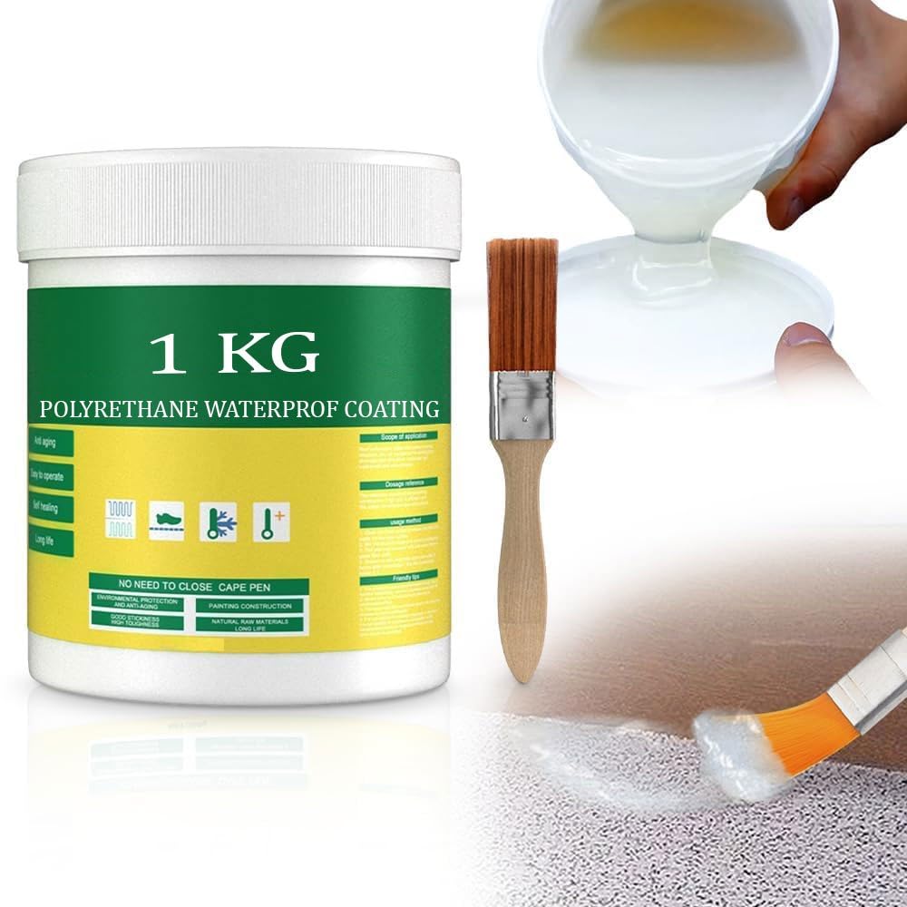 1kg Super Strong Invisible Water proof Agent, Water proof Anti-Leakage Agent,Roof Leak Sealing Adhesive，Invisible Water proof Seal, Sealant Paste Coating No Pounding Brick Leakage-image-3