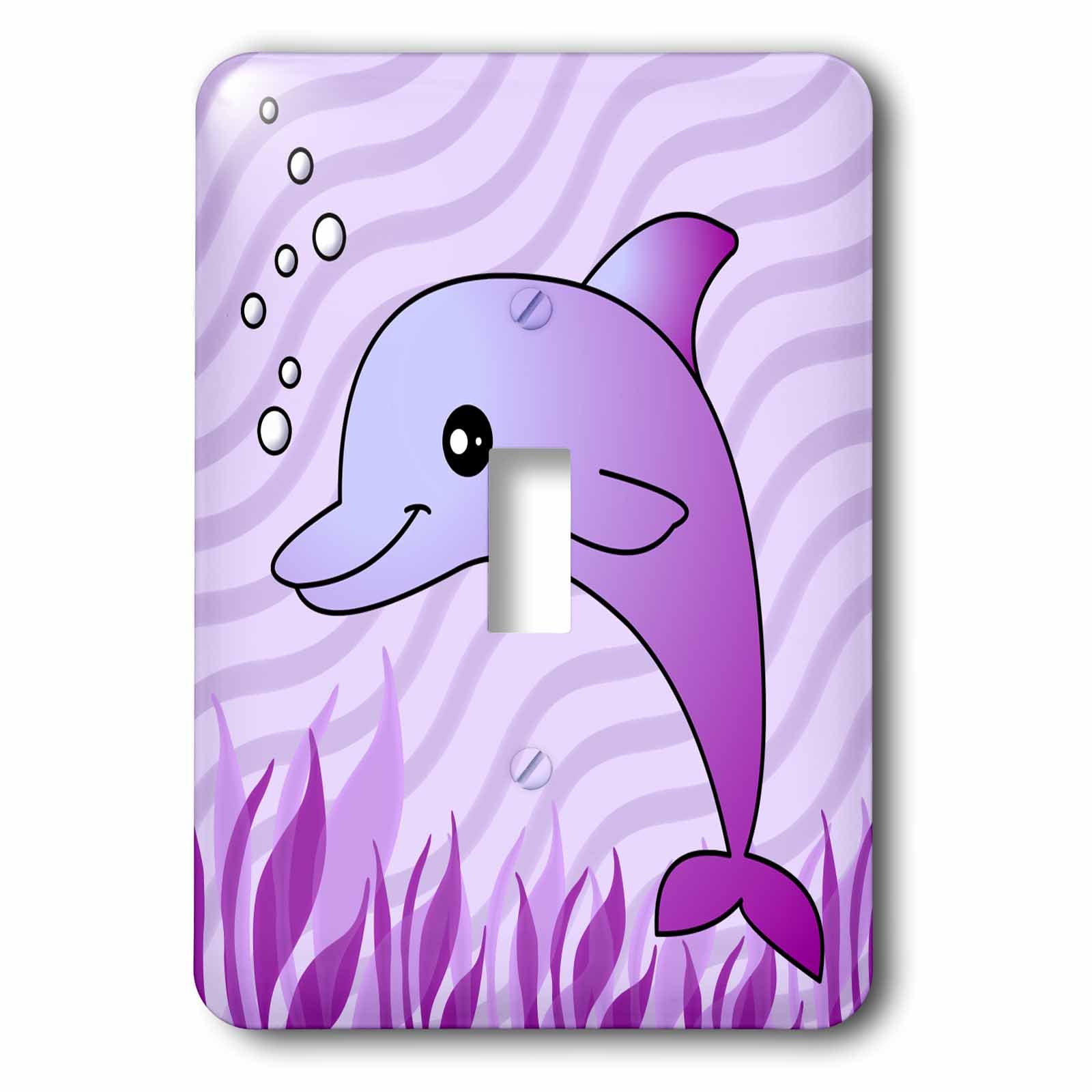 Interrupteur à bascule violet pour remplacer une plaque murale standard 3dRose LSP 13812