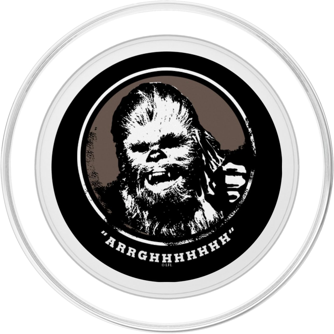 Star Wars Chewbacca Arrghhhhhhh Catchphrase Retro Art PopSockets MagSafe PopGrip for iPhone