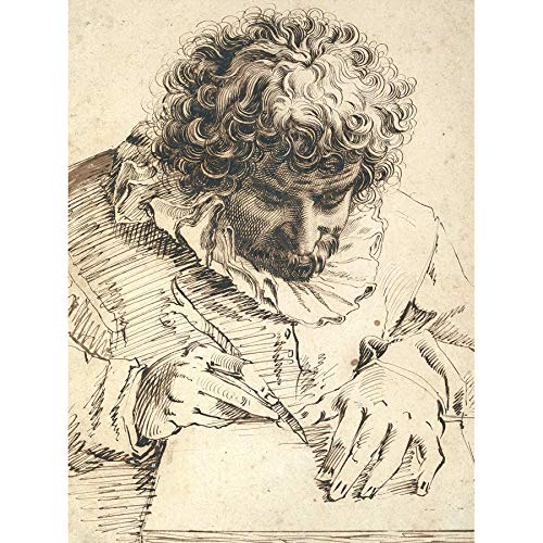 Goltzius Portrait Gillis Van Breen Drawing Carving Unframed Wall Art Print Poster Home Decor Premium