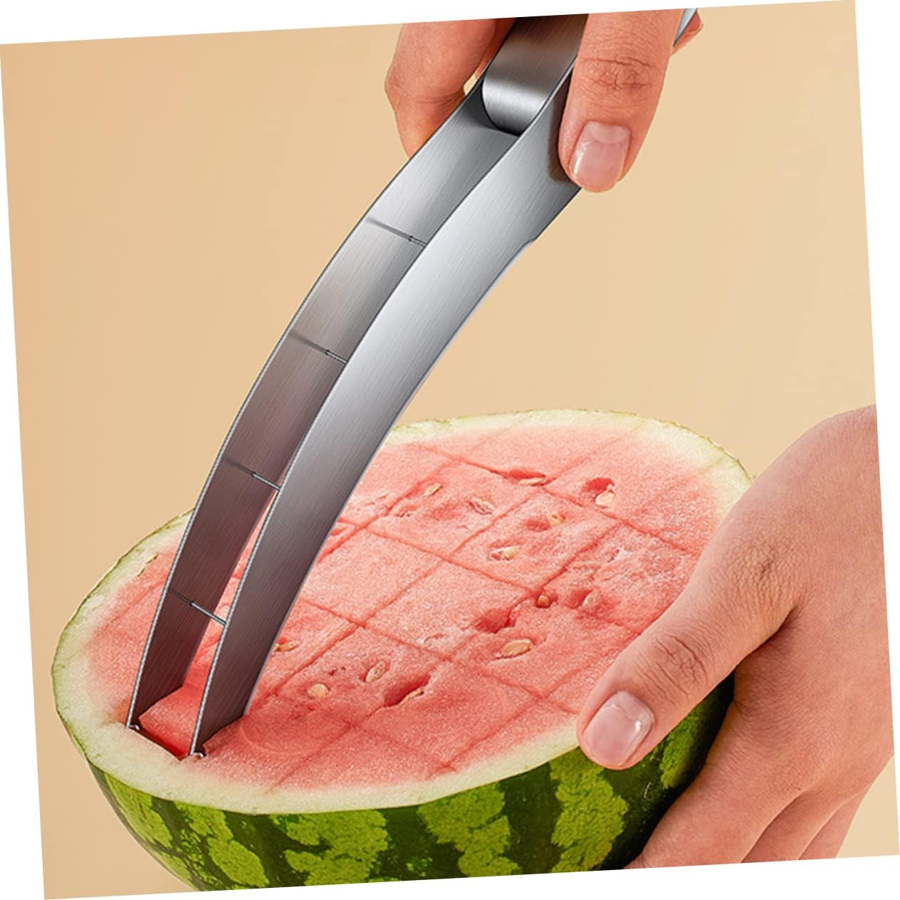 Stainless Steel Fruit Slicer Watermelon Slicer Tool Kitchen Gadget Compact Cutting