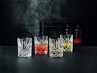 Vista 3 de Nachtmann Noblesse Collection Vaso de Whisky, Juego de 4 Vasos de Cristal Transparente, Vaso de 4 Pulgadas para Whisky Escocés, Cóctel, Licor