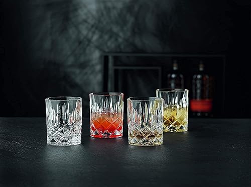 Miniatura 4 de Nachtmann Noblesse Collection - Juego de 4 vasos de whisky transparentes, vaso de 4 pulgadas para whisky, cóctel, licor o bourbon, 10 onzas, apto