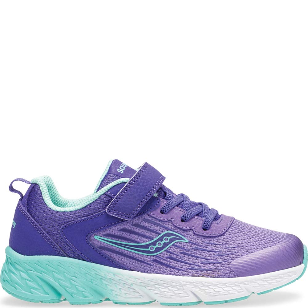 Saucony Girl's Wind A/C Sneaker, Purple, 1 M US