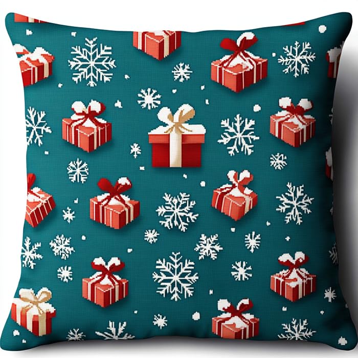 Kit complet broderie point de croix Rqwybcaxn, le cadeau DIY idéal pour les fêtes de Noël