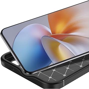 CONSTRAIN - Samsung ile uyumlu Galaxy S25 FE Kılıf Kamera Korumalı Karbon Desenli Koruyucu Silikon + Ekran Cam Set