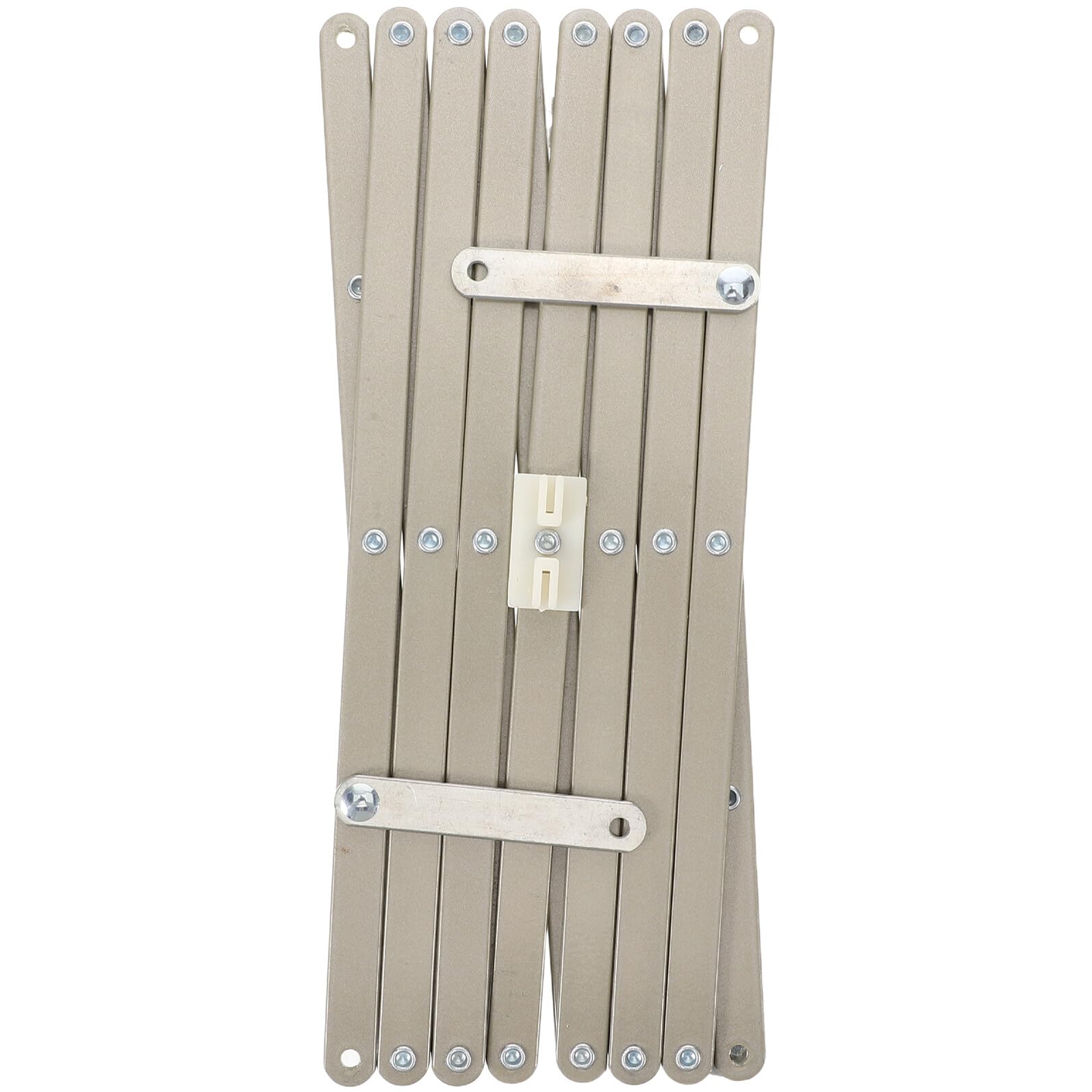 Rail de rangement extensible pour buanderie et salle de bain en acier robuste gris