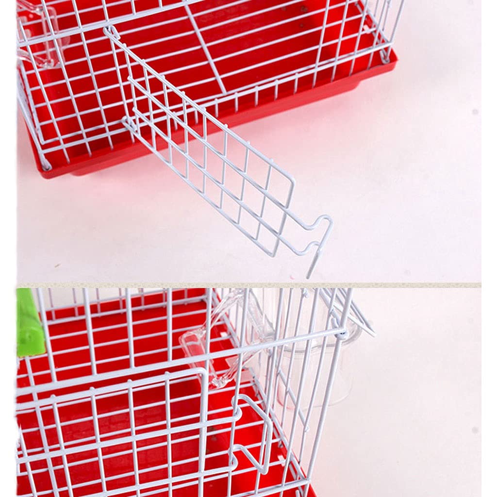 Jaulas para pájaros Birdcage de la azotea, Budgerigar Birdcage con Caja de alimentación, pájaros de Metal, Jaula de baño Ornamental for pájaros Canarios pequeños Jaula de Vuelo (Color : Blue)