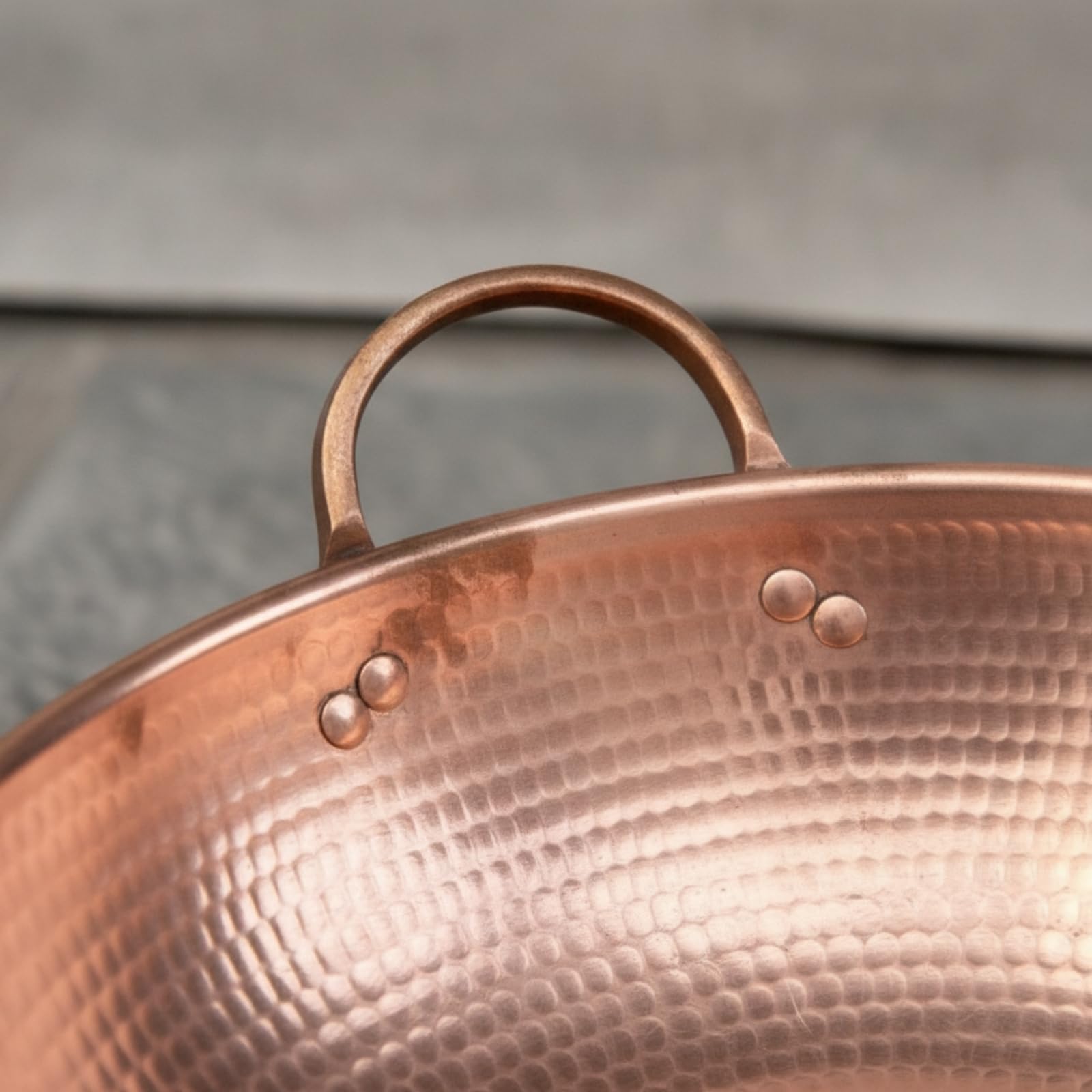 Wok para Freír Martillado Wok Cobre
