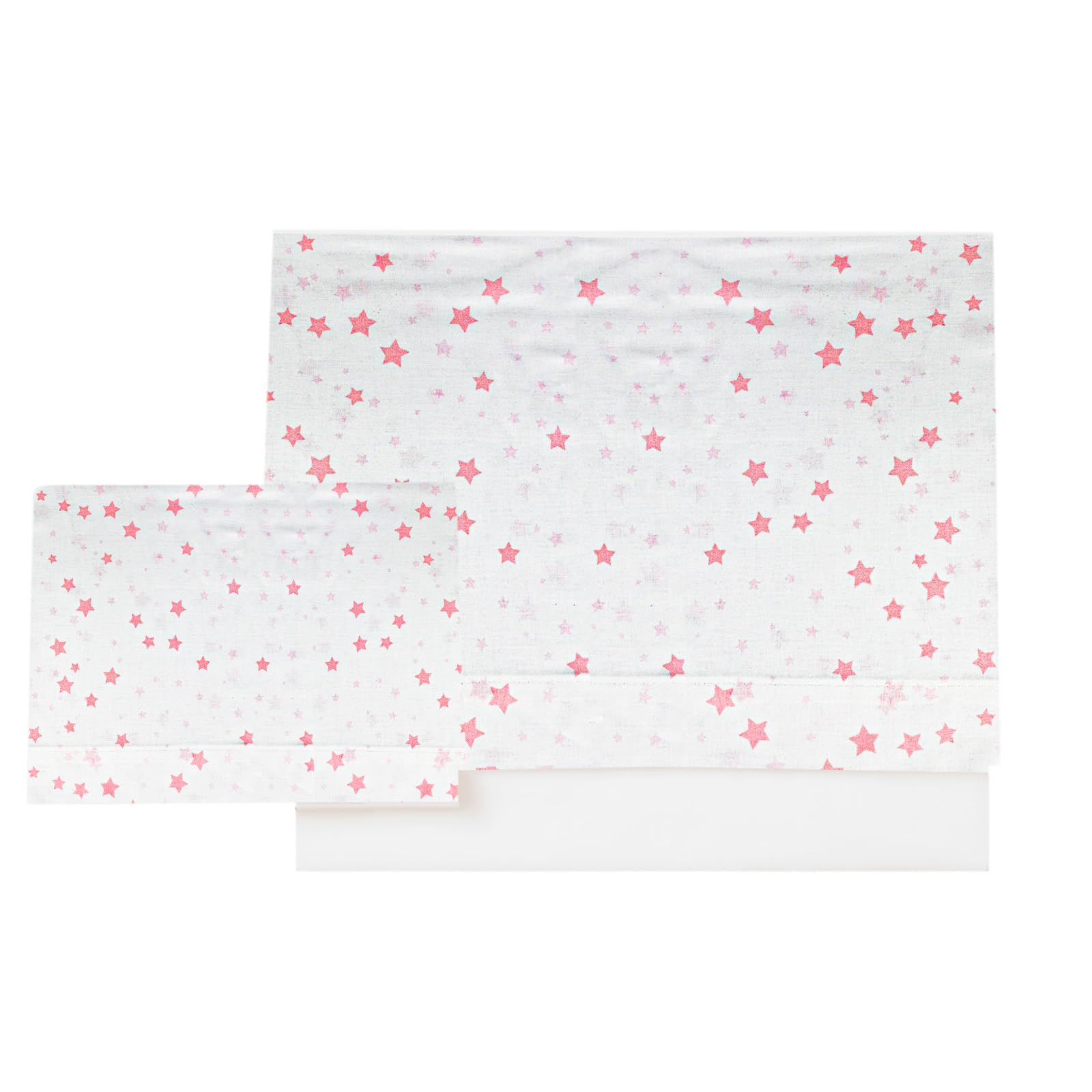 various Juego de Sábanas para Cuna Bebé 60x120 cm, 100% Algodón Extra Suave, Incluye Bajera Ajustable, Encimera y Funda de Almohada, Ropa de Cama Infantil Transpirable Estampado Luna Rosa/Blanco
