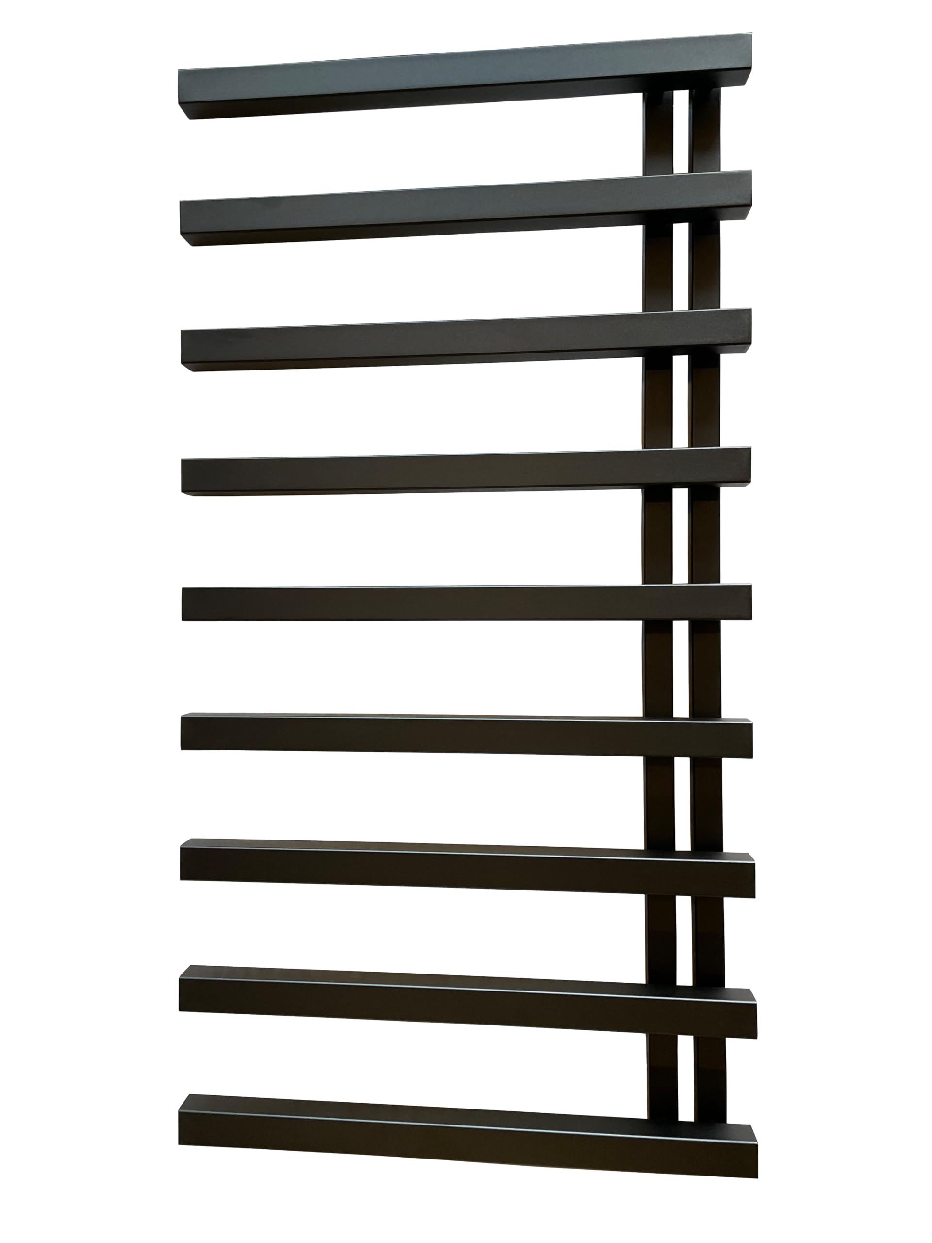 Termoarredo EFTALIA 1245 x 600 mm, nero antracite, con valvola termostatica