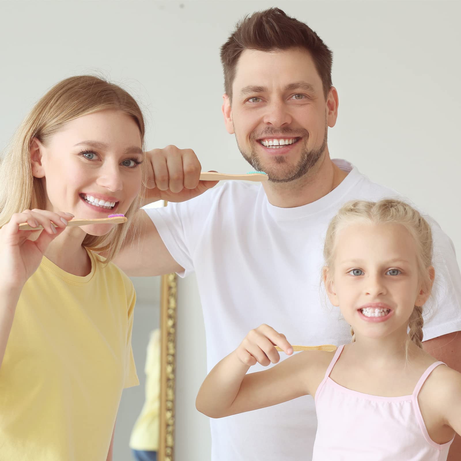 120 spazzolini da denti in bambù con setole morbide, usa e getta, da viaggio, in carbone di bambù, confezionati singolarmente, per bambini, adulti, uso domestico, viaggio, 19 cm, 12 colori (numero)