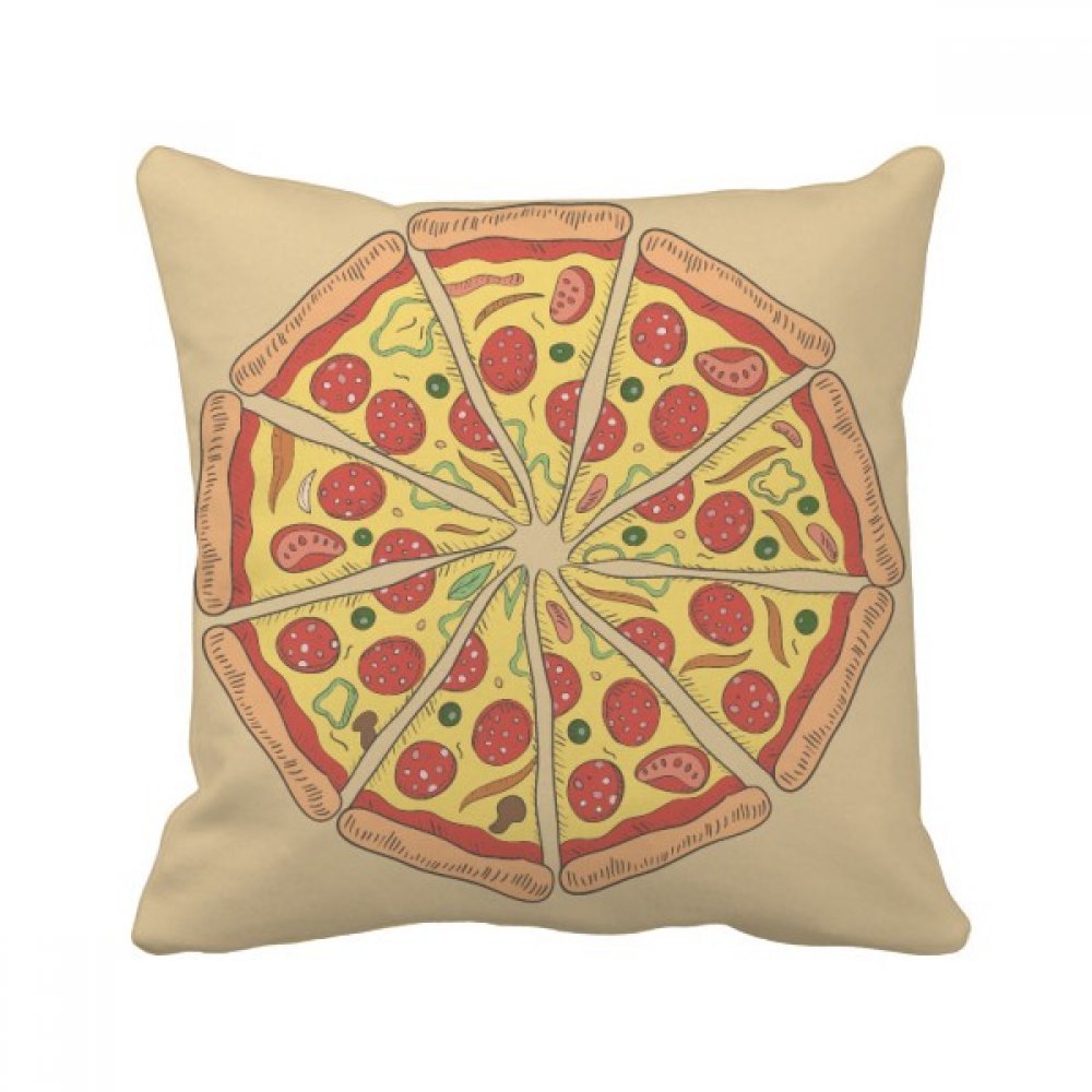 Coussin pizza Italie original 40x40 cm, le cadeau idéal pour les amoureux de déco