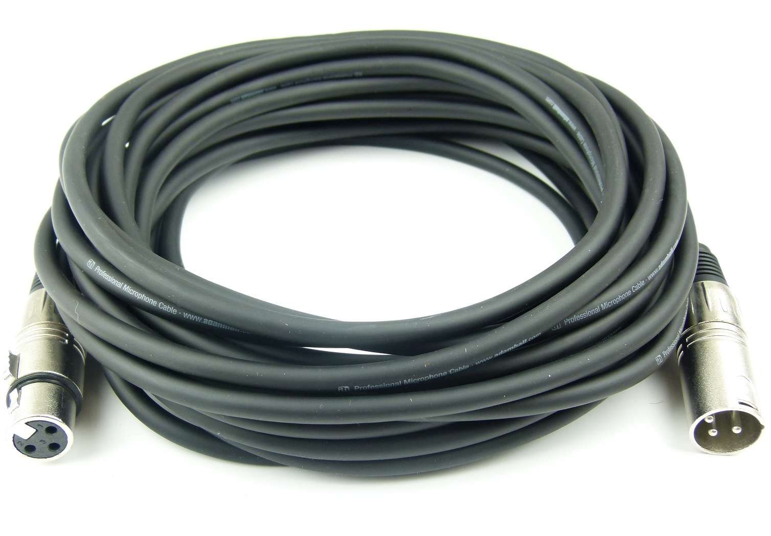 1 Set Adam Hall Mikrofonkabel je 10 m in den Farben Rot, Gelb, Grün, Blau, Vilolett, Schwarz, XLR female auf XLR male DMX Audio Studiokabel (10 m, Mehrfarbig, 1)