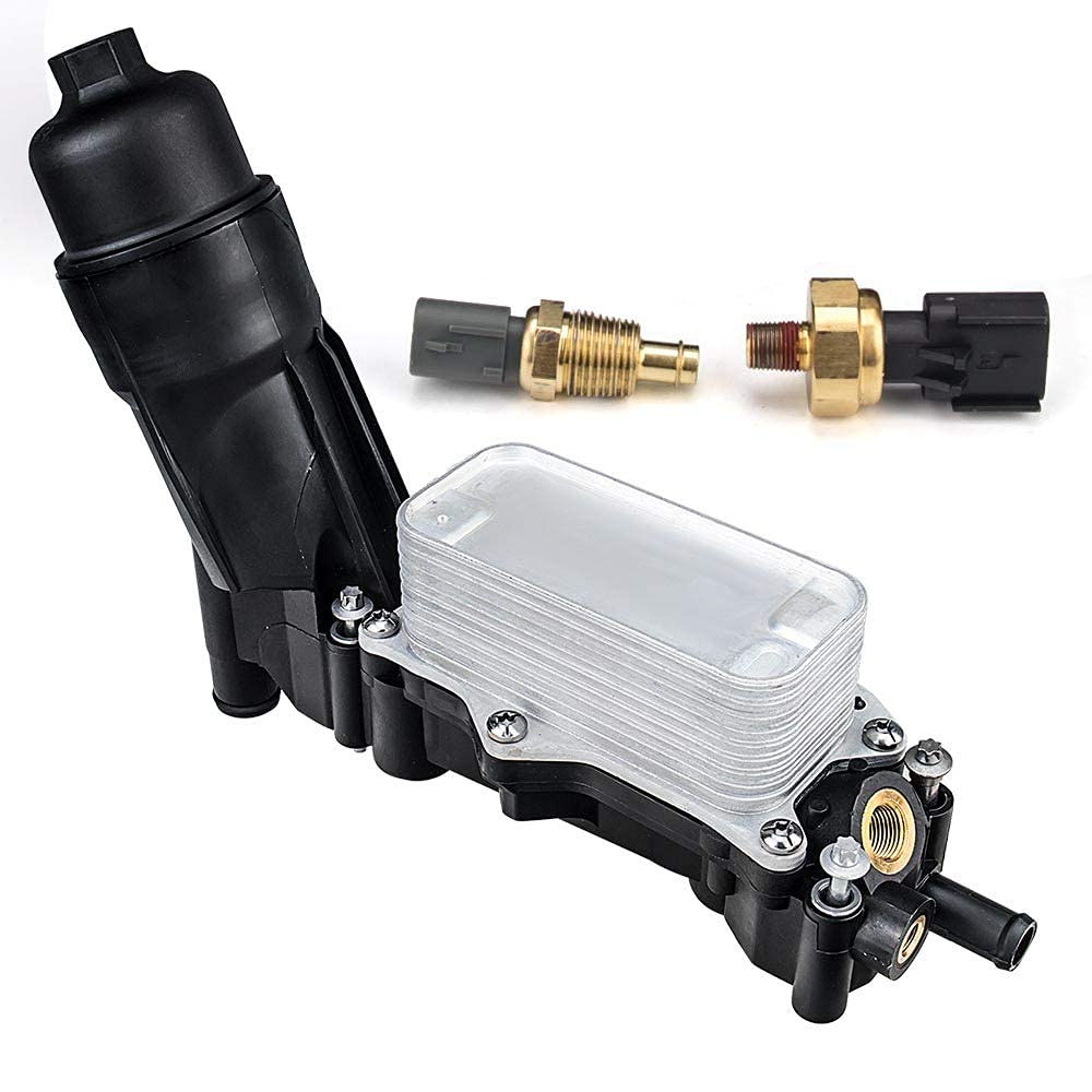Engine Oil Cooler Filter Housing Adapter Compatible with 3.6L 20142017 Jeep Wrangler Dodge