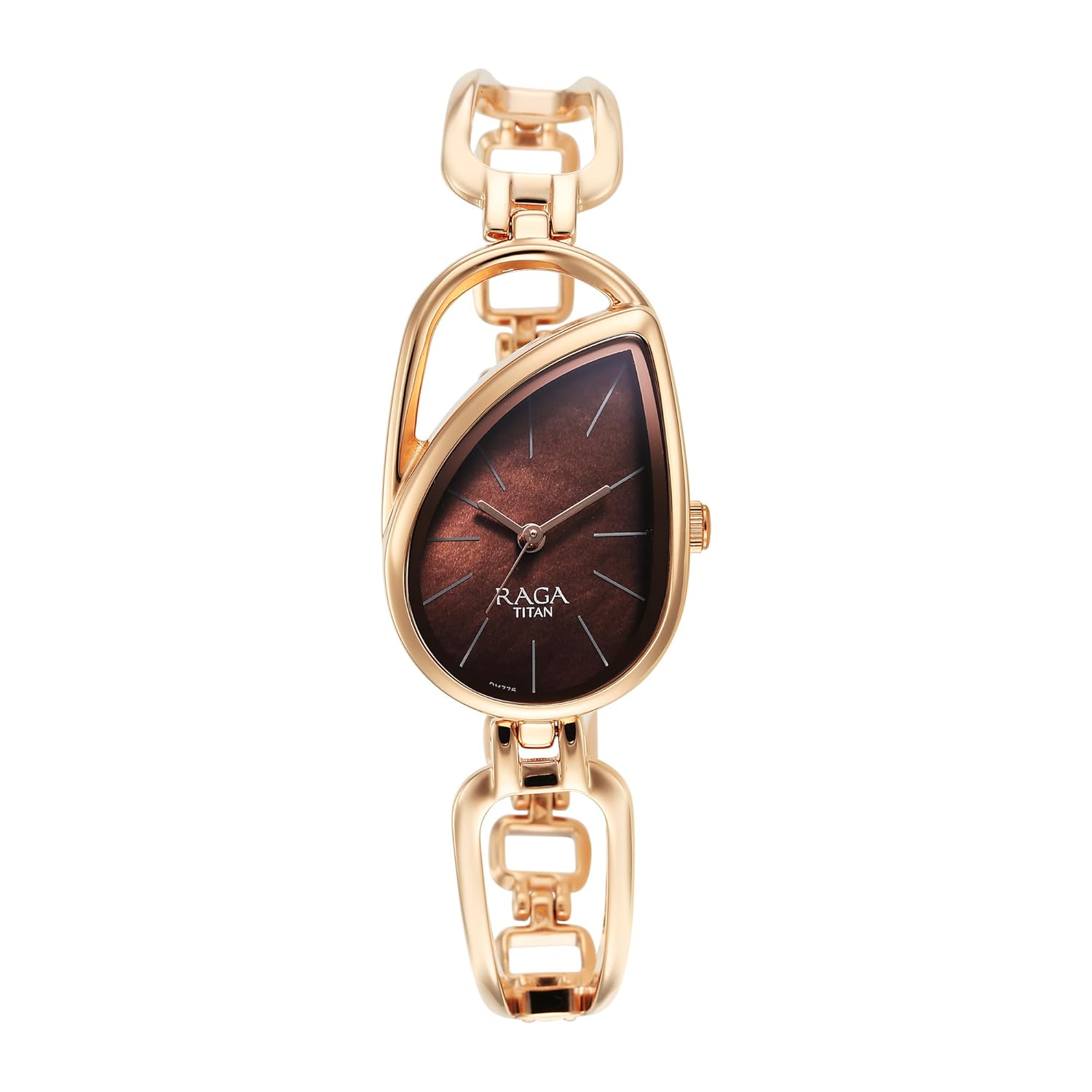 Titan Raga Chic Quartz Analog Brown Dial Rose Gold Metal Strap Watch for Women – NT2688WM01