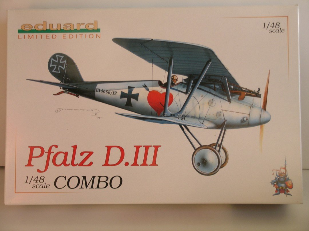 Eduard Limited Edition Two Kits "World War I German Pfalz D.III Aircraft" Plastic Model Kit