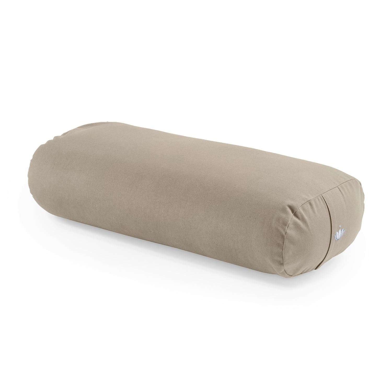 LOTUSCRAFTS Cuscino Yoga per Yin Yoga, rullo, fodera lavabile in cotone biologico, cuscino con imbottitura in kapok, rullo pilates, cuscino da meditazione
