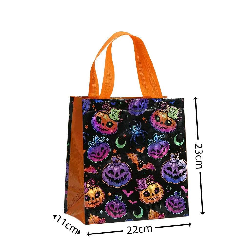 JCVBN Halloween potworne torby na słodycze straszna dynia torba do pakowania prezentów upiorna impreza cukierki smakołyk wielokrotnego użytku torba