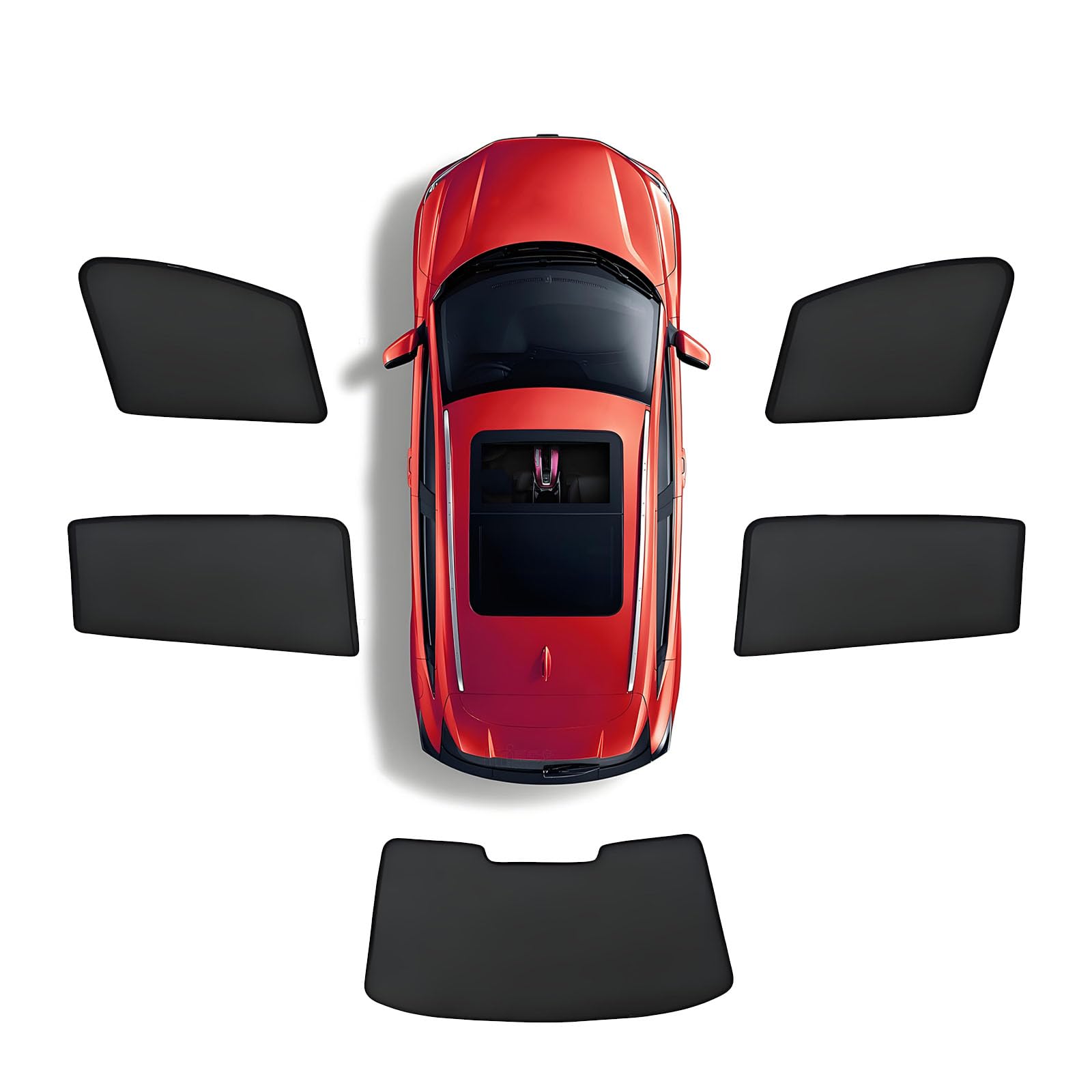 Sonnenschutz Auto für VW Tiguan 3 III 2024 2025, Magnetisch Sonnenblende - Sichtschutz Autofenster - UV Schutz - Hitzeschutz,D