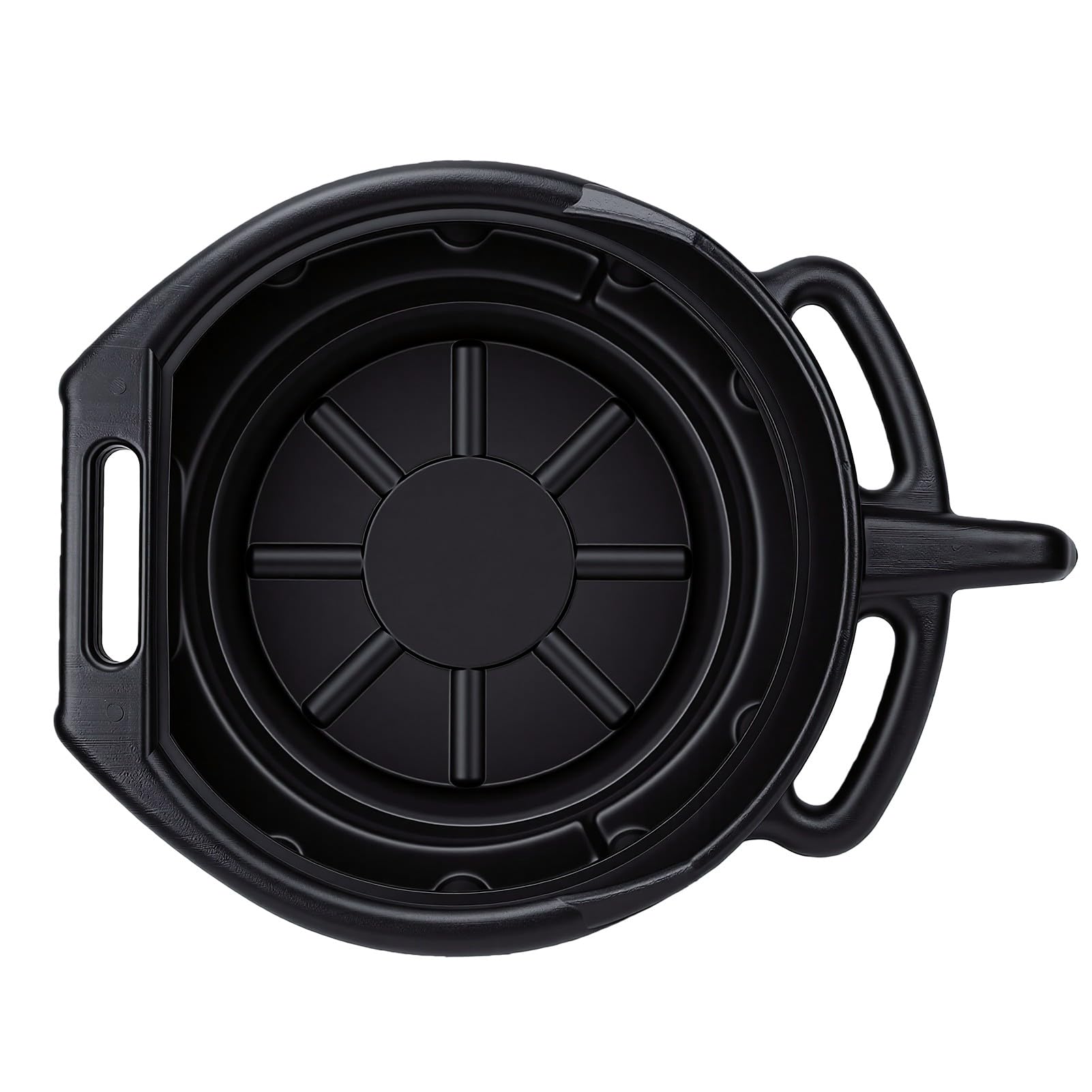 aqxreight Bandeja de Drenaje de Aceite de 15 litros con Tecnología Antisalpicaduras, Recipiente Colector de Goteo de Aceite Negro para Automóviles, Motocicletas y Camiones