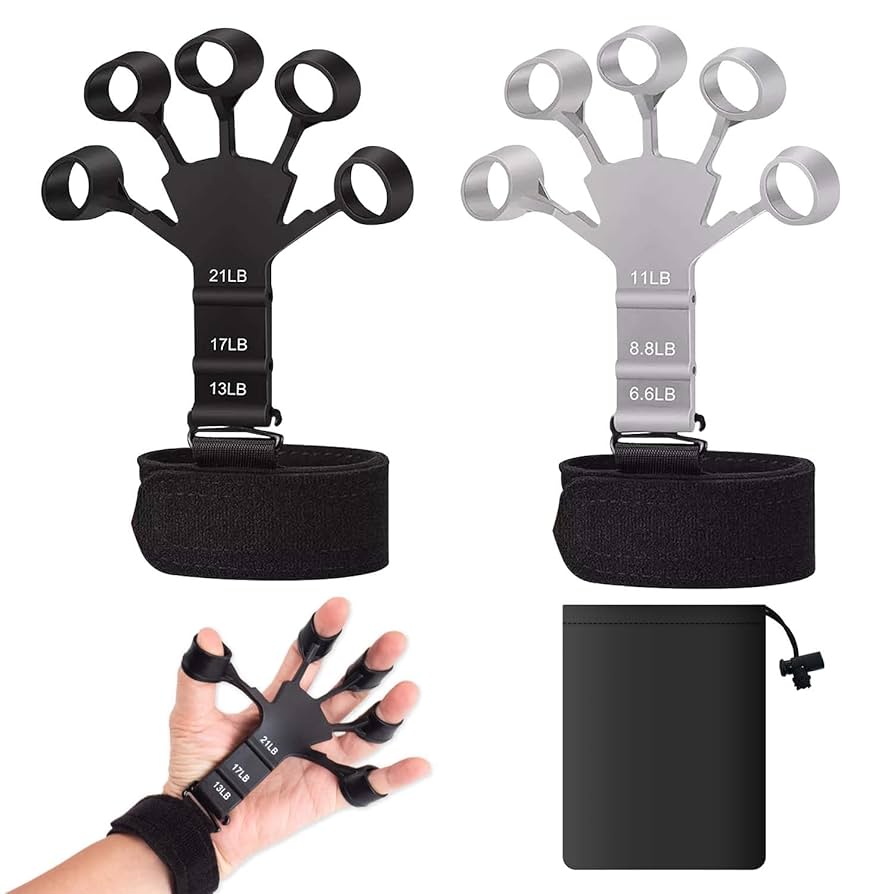 Entrenamiento de Fuerza de Agarre, Ejercicio para Mano, Ejercitador de  Dedos, Fortalecedor de Manos duradero de 6 niveles de resistencia para  ejercitar flexión y extensión de dedos 2PCS con bolsa : Amazon.com.mx: