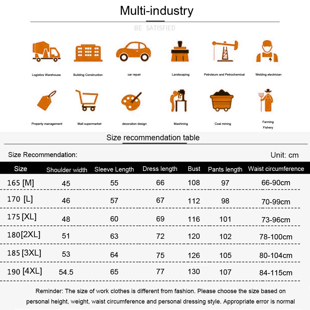 Camice da Lavoro, Giacca da Saldatore, Cotone Camuffare Molteplici Tasche Adatto per Fabbriche, Logistica, Edilizia, Saldatori, Riparazioni Auto, ECC.,L