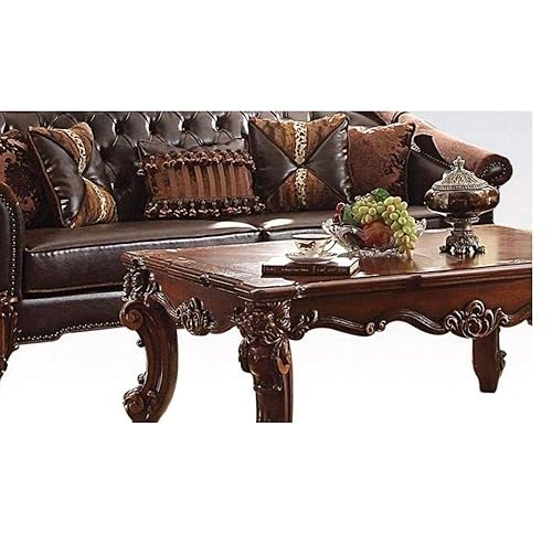 Amazon.com: ACME Vendome II Sofa w/5 Pillows - 2-Tone Dark Brown