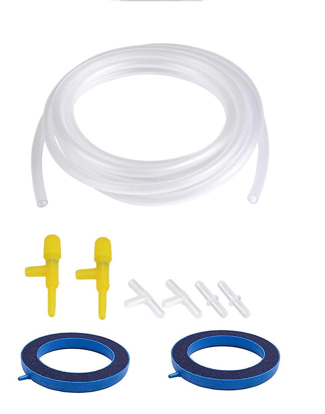 Akshayas Aquarium Multi Uses of 5 Meter Soft Silicone Hose Airline Tube and 3 Different Air Valves, 2 Controller, 2 Bubbles Disk Oxygen Ring Air Stone (B08QDVB2RM) Amazon Price History, Amazon Price Tracker