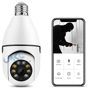 JNKC Home Security Camera 1080P l Full HD Picture l AI Powered Motion Detection l Infrared Night Vision | 360 degree Panorama | Talk Back Feature (1)