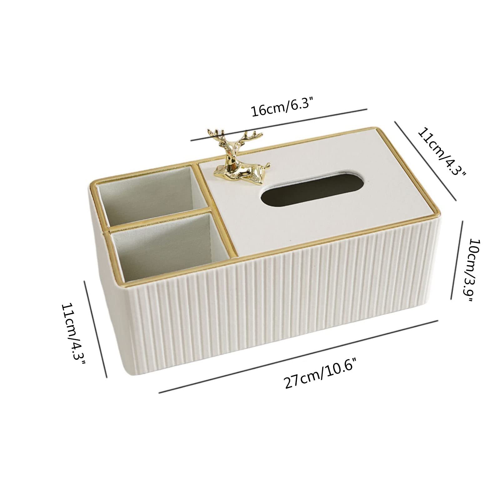 Portafazzoletti Multifunzionale Set di scatole for asciugamani di carta di lusso, decorazione for la casa, camera modello, soggiorno, tavolo da tè, tavolo da pranzo, ripostiglio multifunzionale di alt