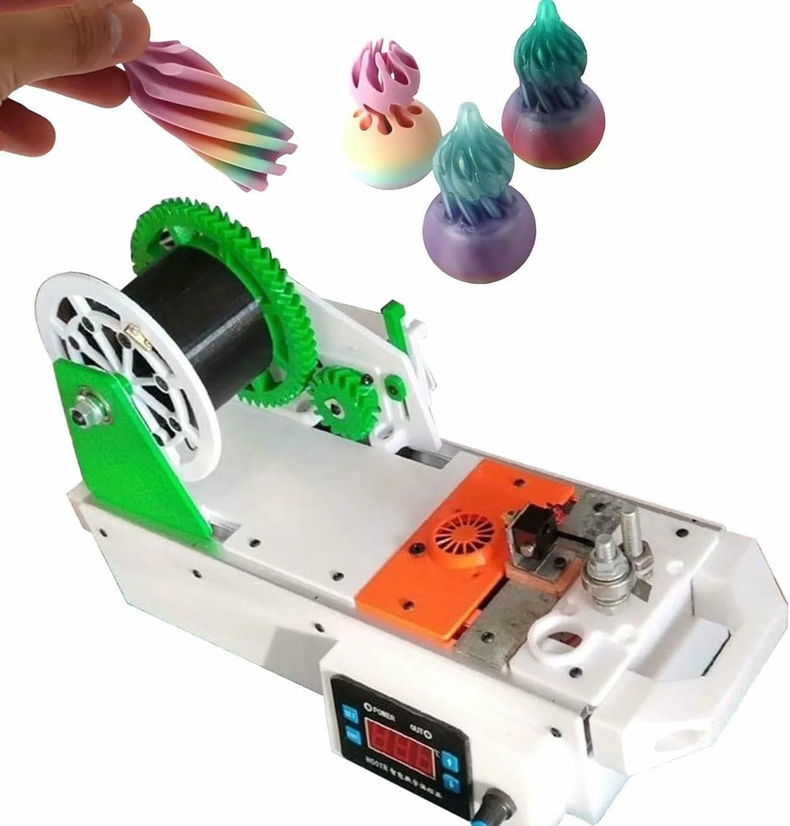 Máquina para Fabricar Filamentos De Escritorio 3D, Pultrusión De Filamentos 3D De Botellas De Plástico, Máquina para Fabricar Filamentos para Impresora con Control Digital De Temperatura