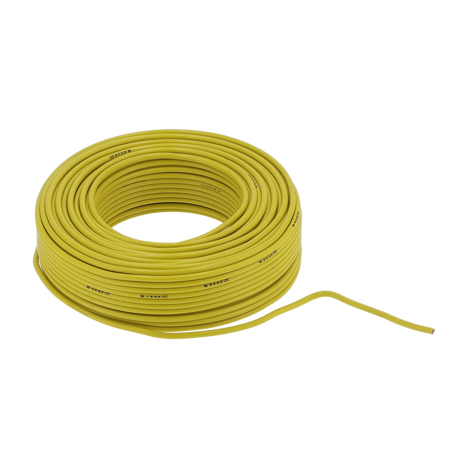 Aramox Przewód Elektryczny Aluminiowy Okrągły Przedłużacz 7 żył 1 X 10 mm² 328,1 Stopy AC300V Izolacja PVC do Sprzętu AGD Małe Narzędzia Instrumenty i Oświetlenie Elektryczne