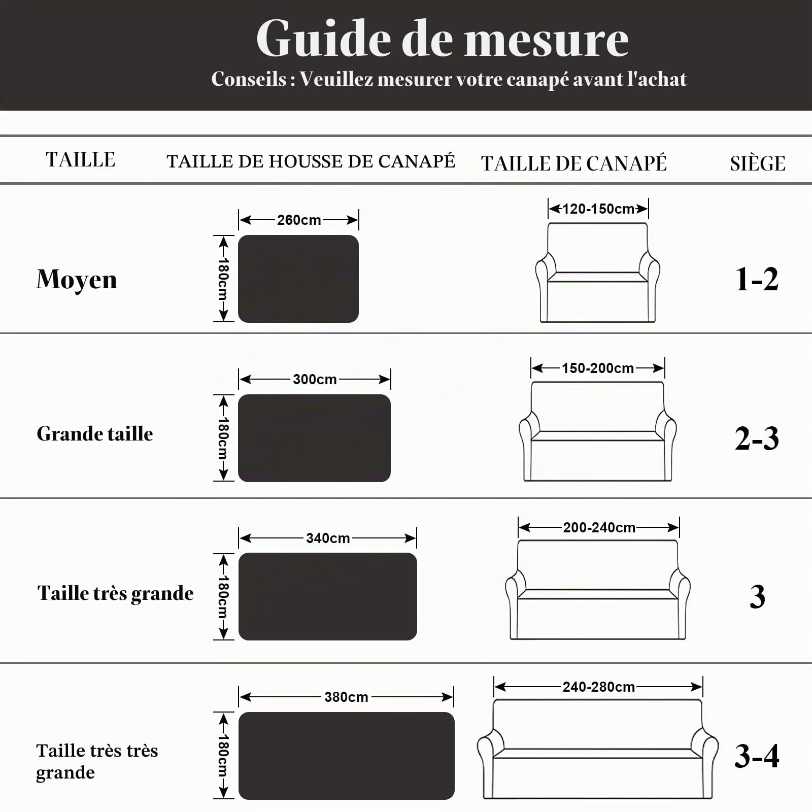 SHANNA Housse de Canapé 1 2 3 4 Places en Forme de L d'angle Protege Canape, Protection Canape Chat Chiens Anti Griffe en Chenille AB Face Couvre Canapé Sofa Cover, Housse pour Meubles de Canapé